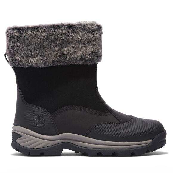 TIMBERLAND WOMEN'S 8.5 WHITE LEDGE MID PULL WATERPROOF JET BLACK NUBUCK NIB - Picture 2 of 9